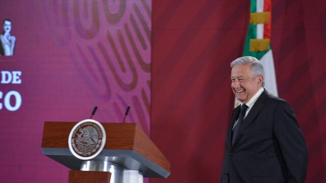 Andrés Manuel López Obrador en Palacio Nacional