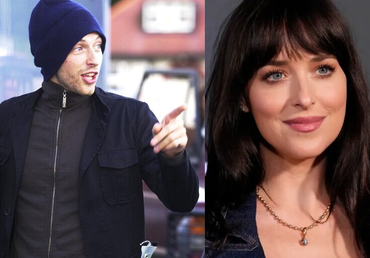 Chris Martin y Dakota Johnson