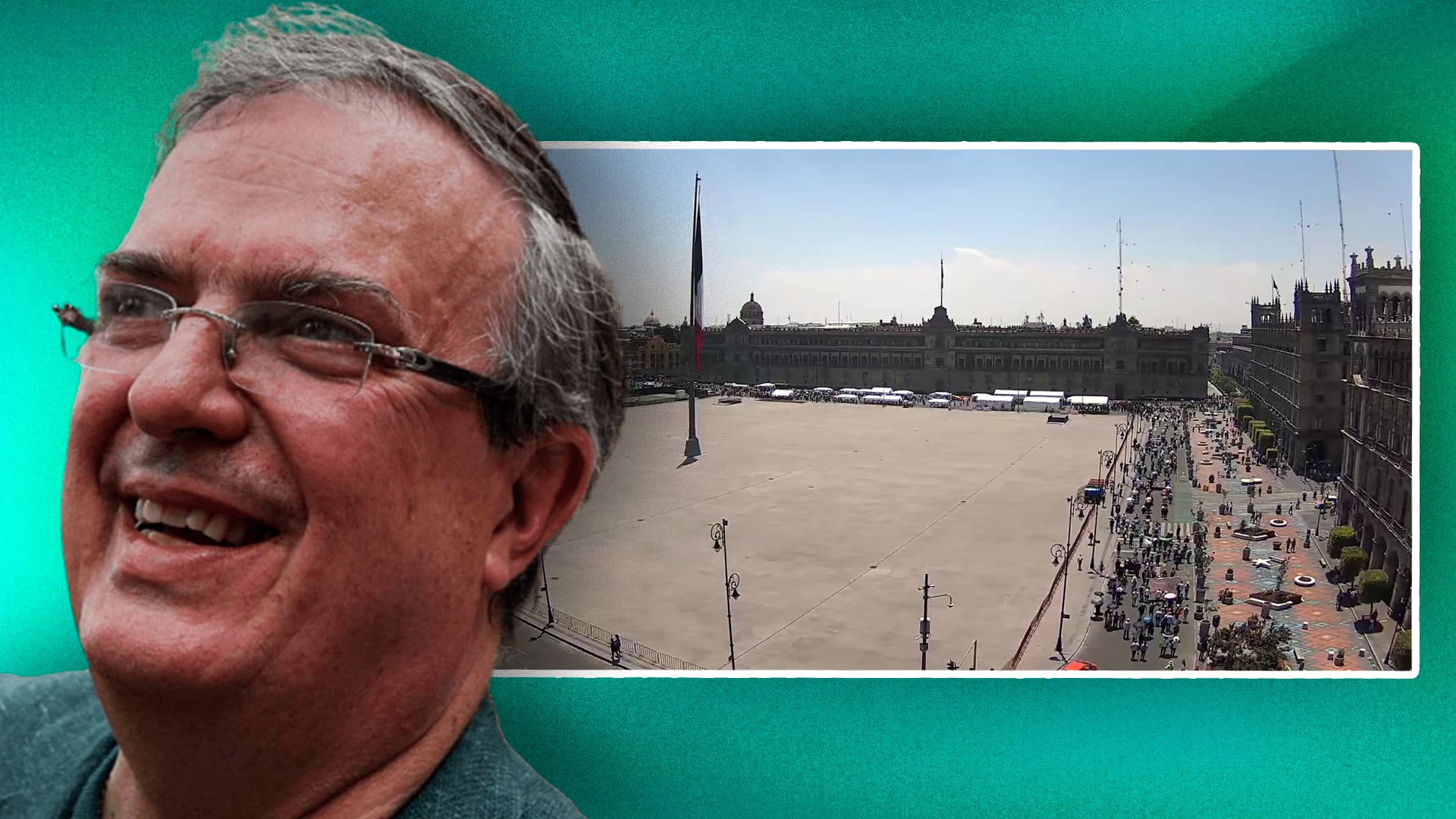 Marcelo Ebrard no llenó el Zócalo, pocos simpatizantes lo recibieron