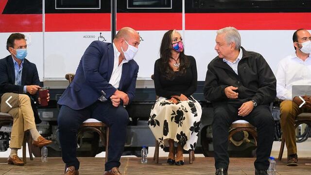 Enrique Alfaro y Andrés Manuel López Obrador.