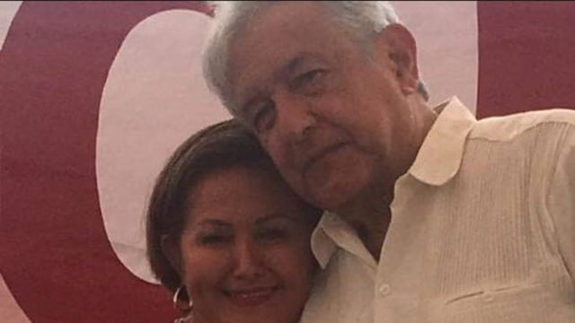 Eva Cadena y López Obrador