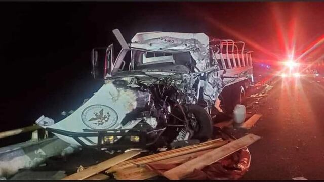 Accidente de camión de la Guardia Nacional