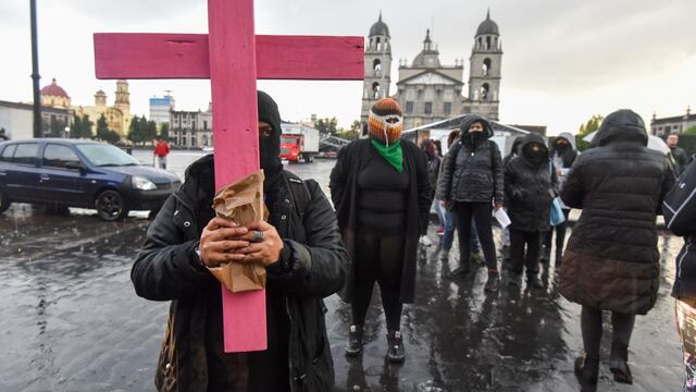 Protesta contra feminicidios.