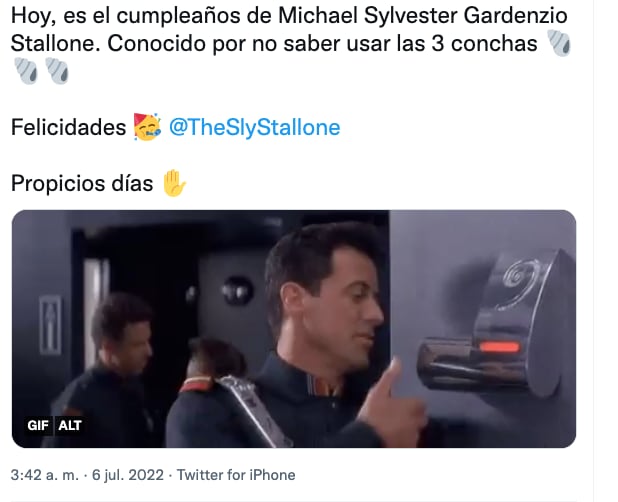 Felicitan a Sylvester Stallone en su cumpleaños