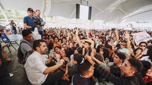 Jorge Álvarez Máynez en la UAM Xochimilco