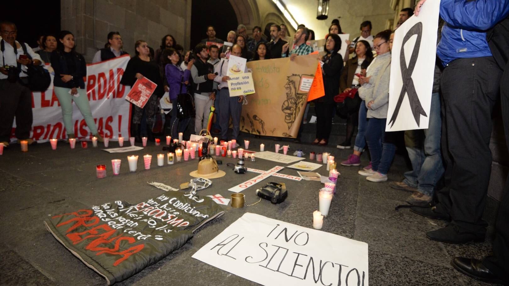 Protesta en Toluca por periodistas asesinados y desaparecidos