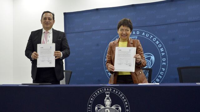 Firma de convenio entre la BUAP y el INE