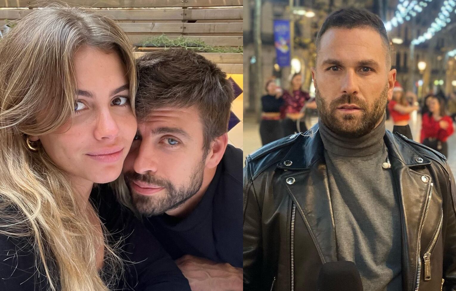 Clara Chía, Gerard Piqué y Jordi Martín