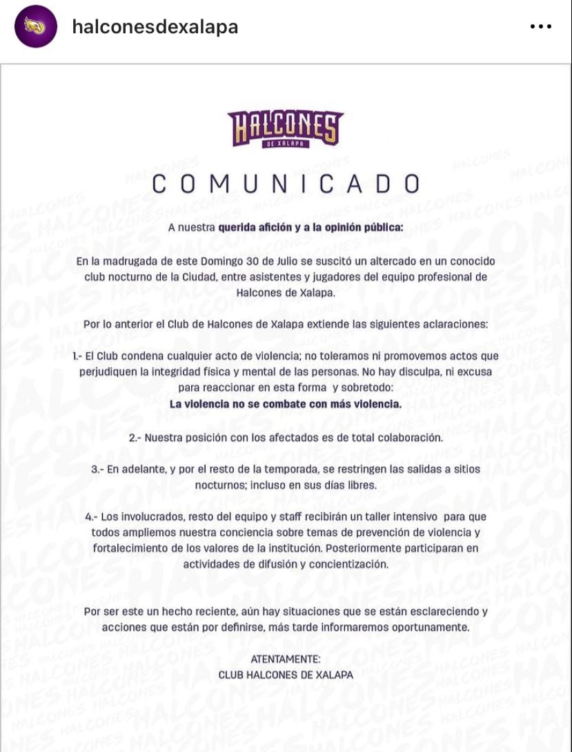 Halcones de Xalapa.