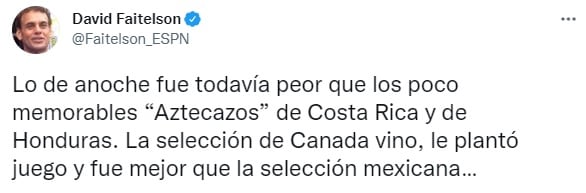 David Faitelson sobre el Tri