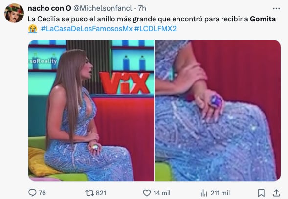 Los memes de Gomita tras ser eliminada de La Casa de los Famosos 2024 incluyen Moana 2 y a Cecilia Galliano