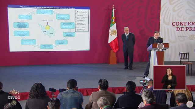 Alfonso Durazo en la conferencia mañanera de este martes 5 de noviembre.