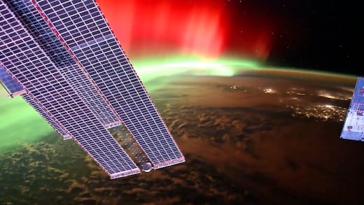 Así se vio la tormenta solar del 20 de enero, con colores poco comunes