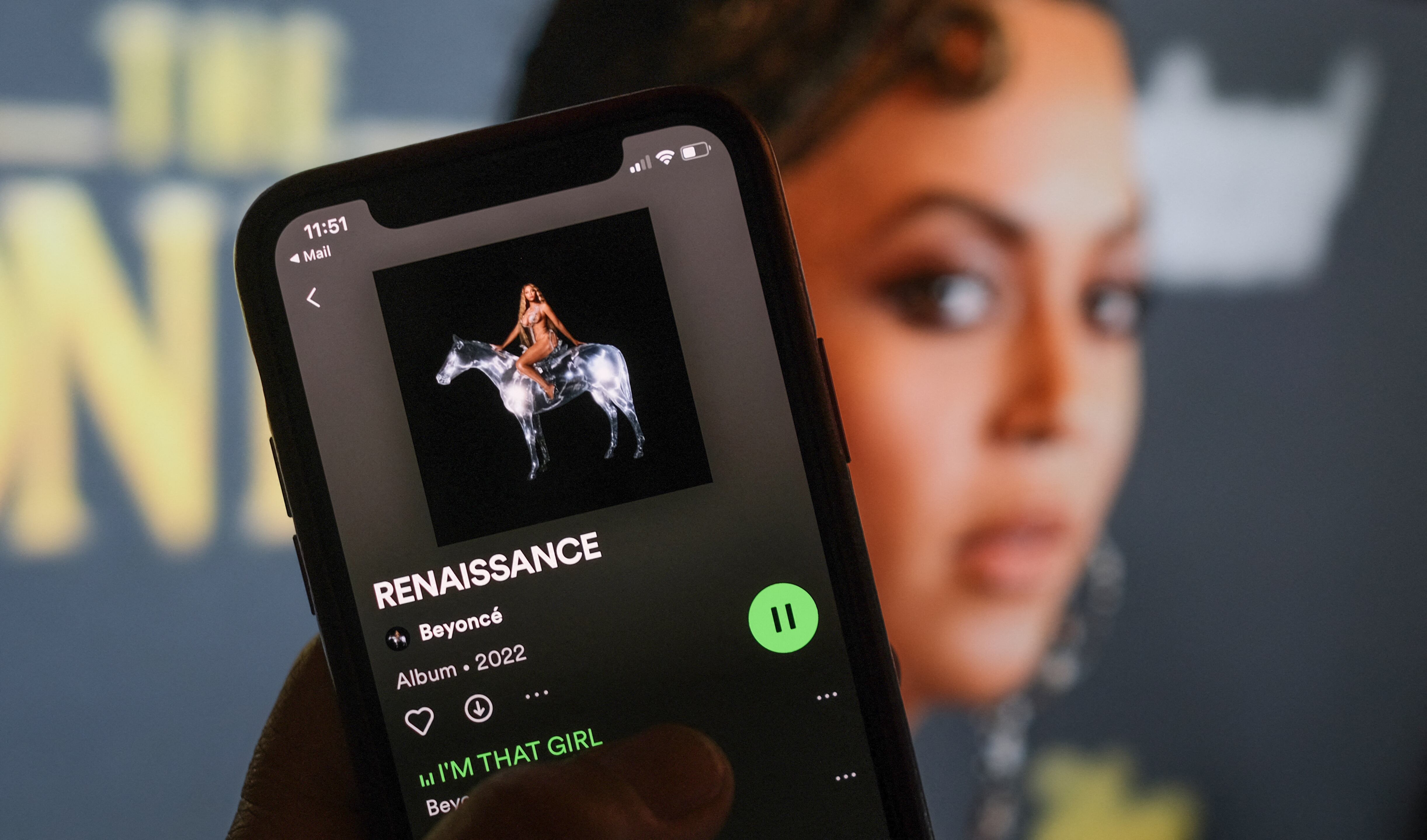 Beyonce 'Renaissance' (Photo by Chris DELMAS / AFP)