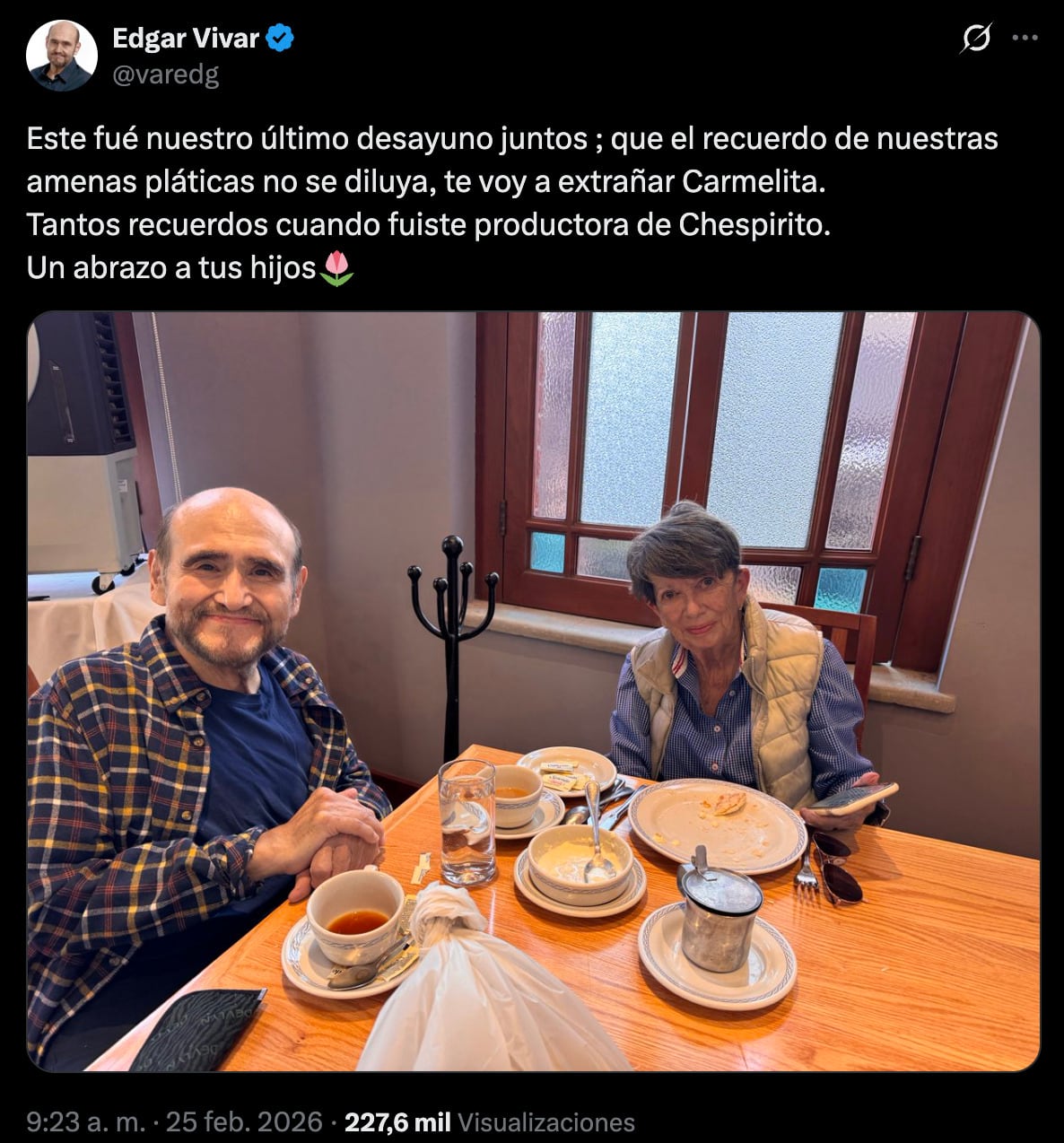 Carmen Ochoa y Edgar Vivar