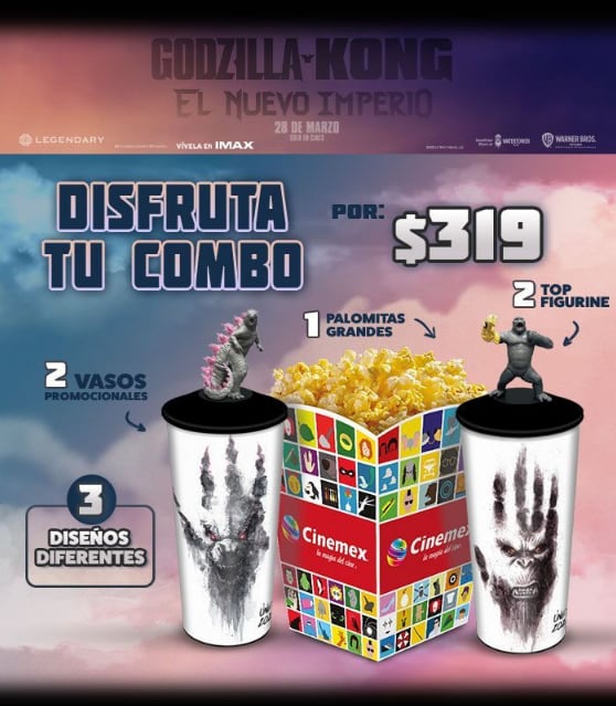 Combo Kong y Godzilla