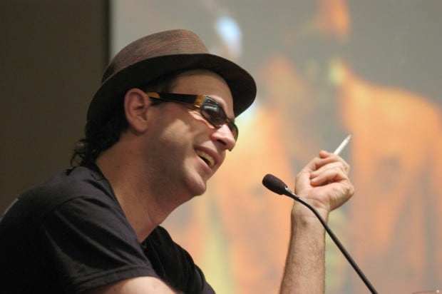 Gustavo Cerati durante una conferencia de prensa en México en 2004.