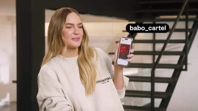 Belinda presume mensajes privados que le manda Babo