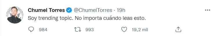 Tuit de Chumel Torres