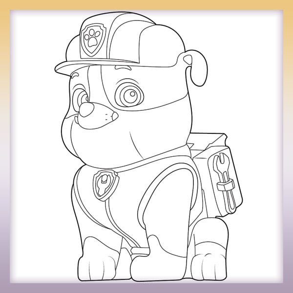 Dibujos de Chickaletta y Rubble de Paw Patrol