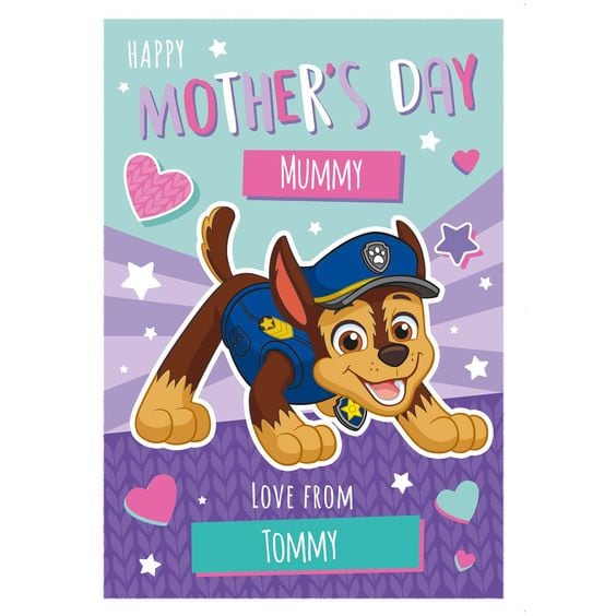 Tarjetas de Paw Patrol para el Día de las Madres