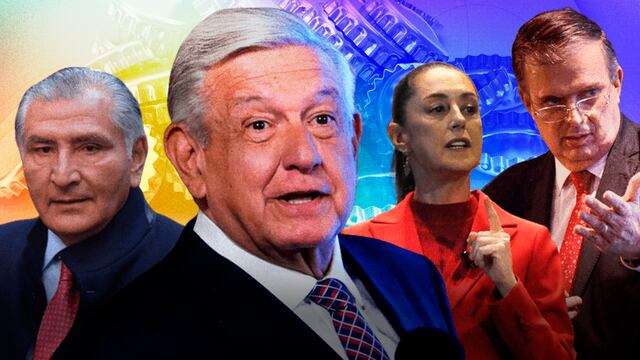 AMLO y corcholatas de Morena