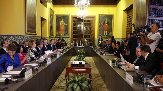 Subsecretarios, ministros y cancilleres se reunieron esta mañana en la ciudad de Lima, Perú.