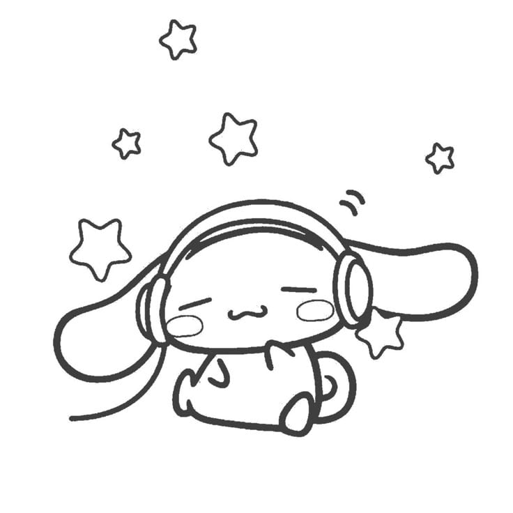 Dibujos de Cinnamoroll para colorear por su cumpleaños