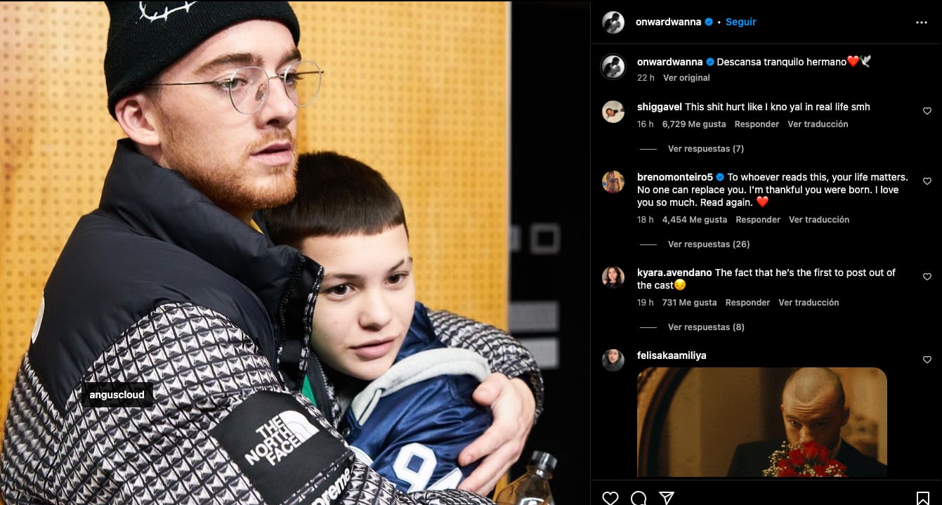 Javon Walton dedica mensaje a Angus Cloud