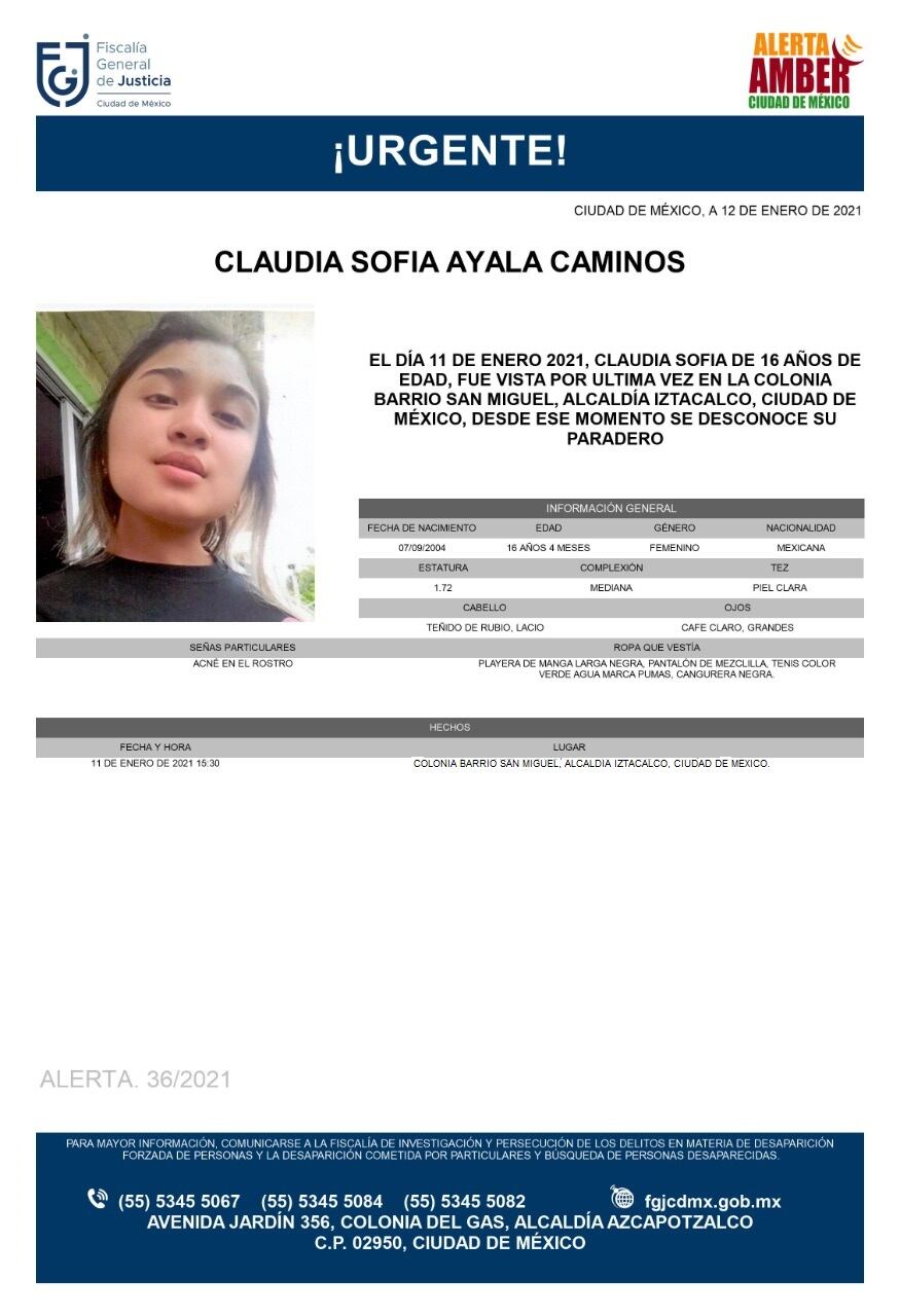 Ficha de búsqueda de Claudia