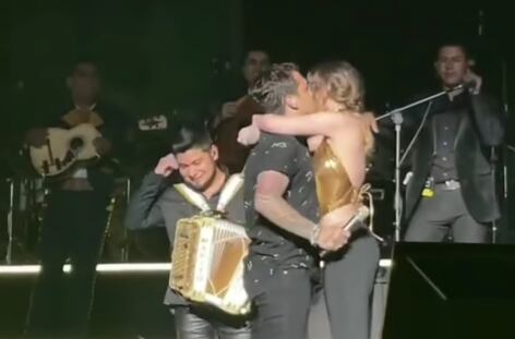 Christian Nodal y Belinda en Las Vegas