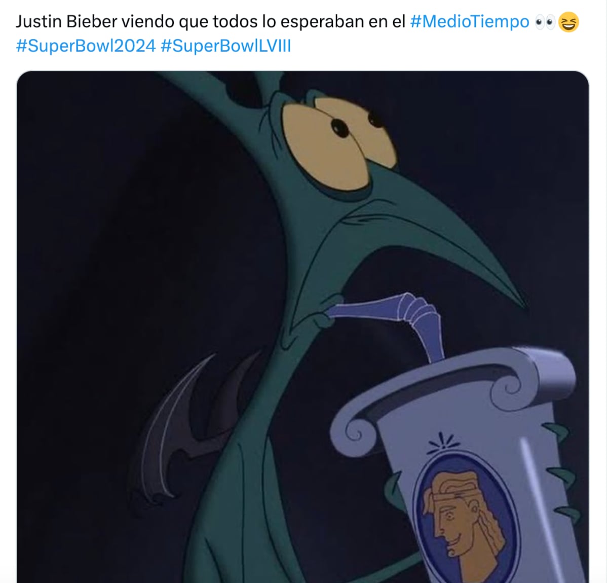 Meme de Usher en el show de medio tiempo del Super Bowl 2024