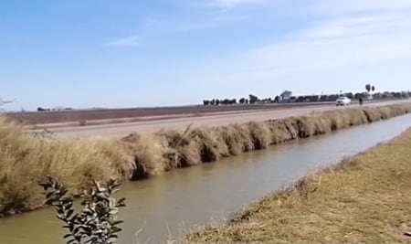 Canal donde encontraron el cuerpo de Norma Anahí