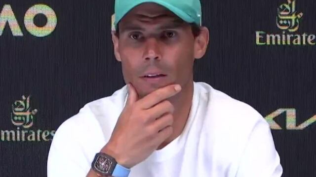 Conferencia de Rafa Nadal en el Abierto de Australia