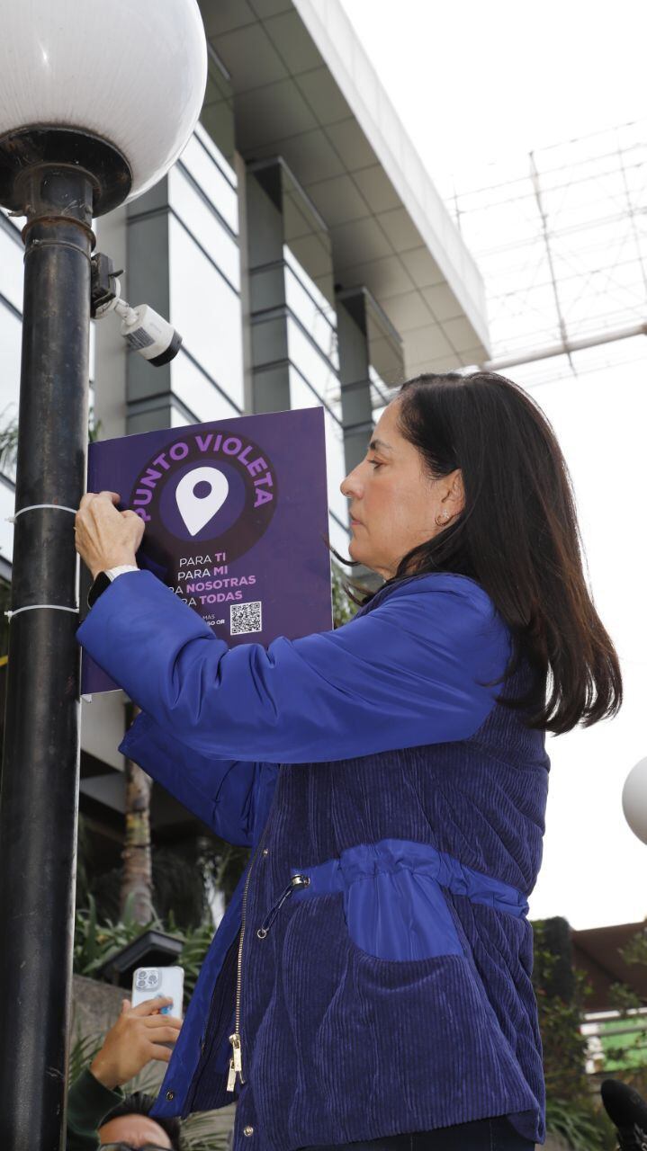 Lía Limón celebra más puntos violeta