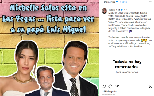 Michelle Salas llega a Las Vegas para el concierto de Luis Miguel