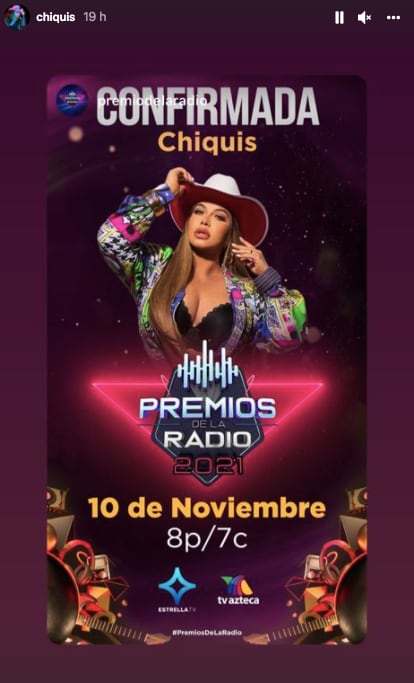 Chiquis Rivera en Premios de la Radio