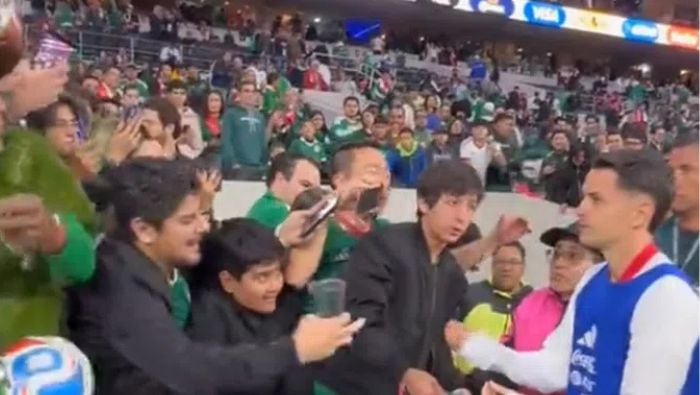 Álvaro Fidalgo tuvo un momento incómodo con un aficionado.