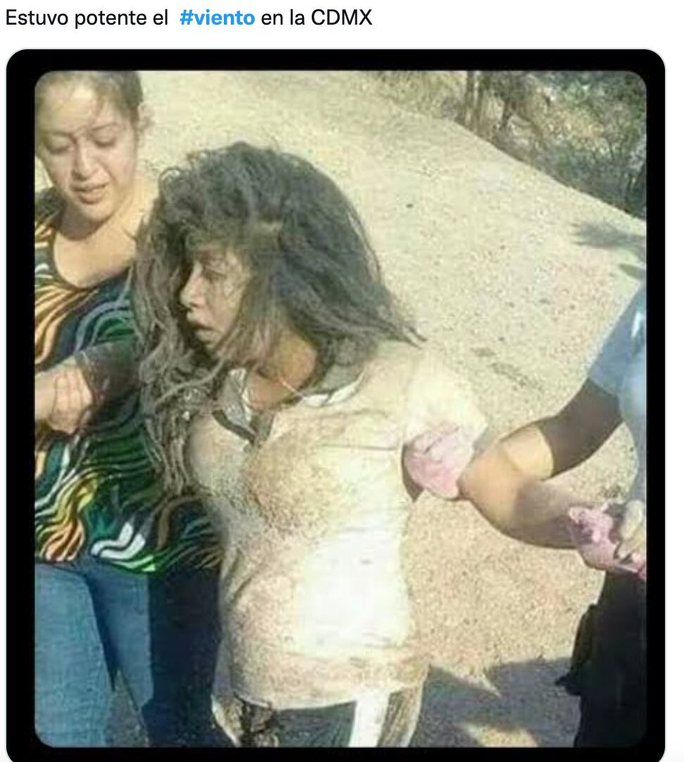 memes sobre el viento en CDMX el 22 de mayo 2022