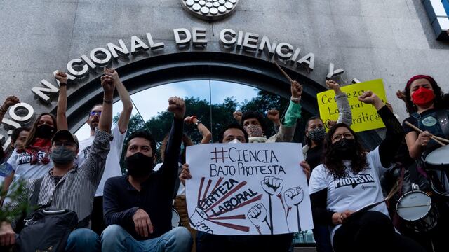 Protesta en el Conacyt