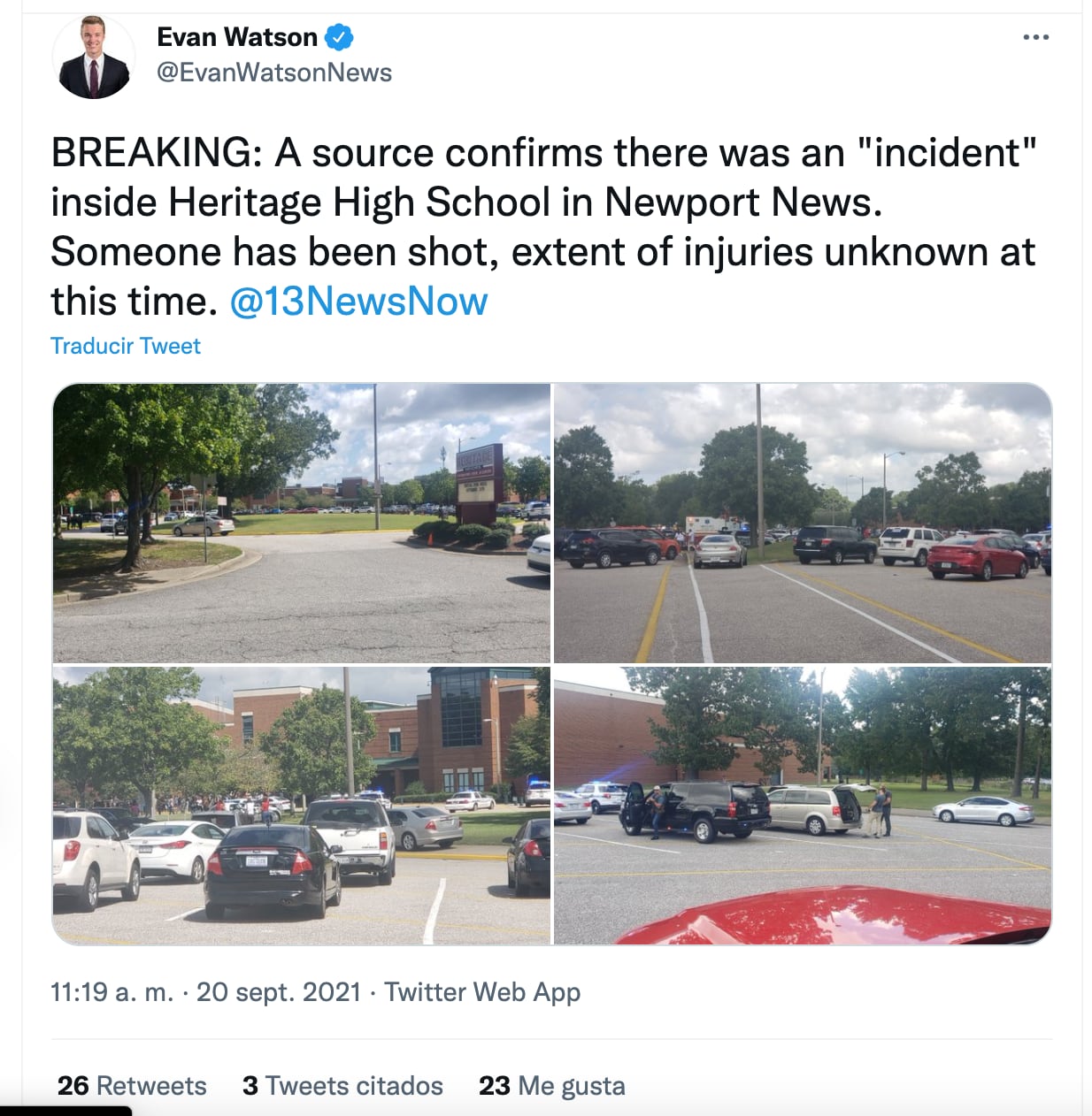 Tiroteo en Virginia, Estados Unidos