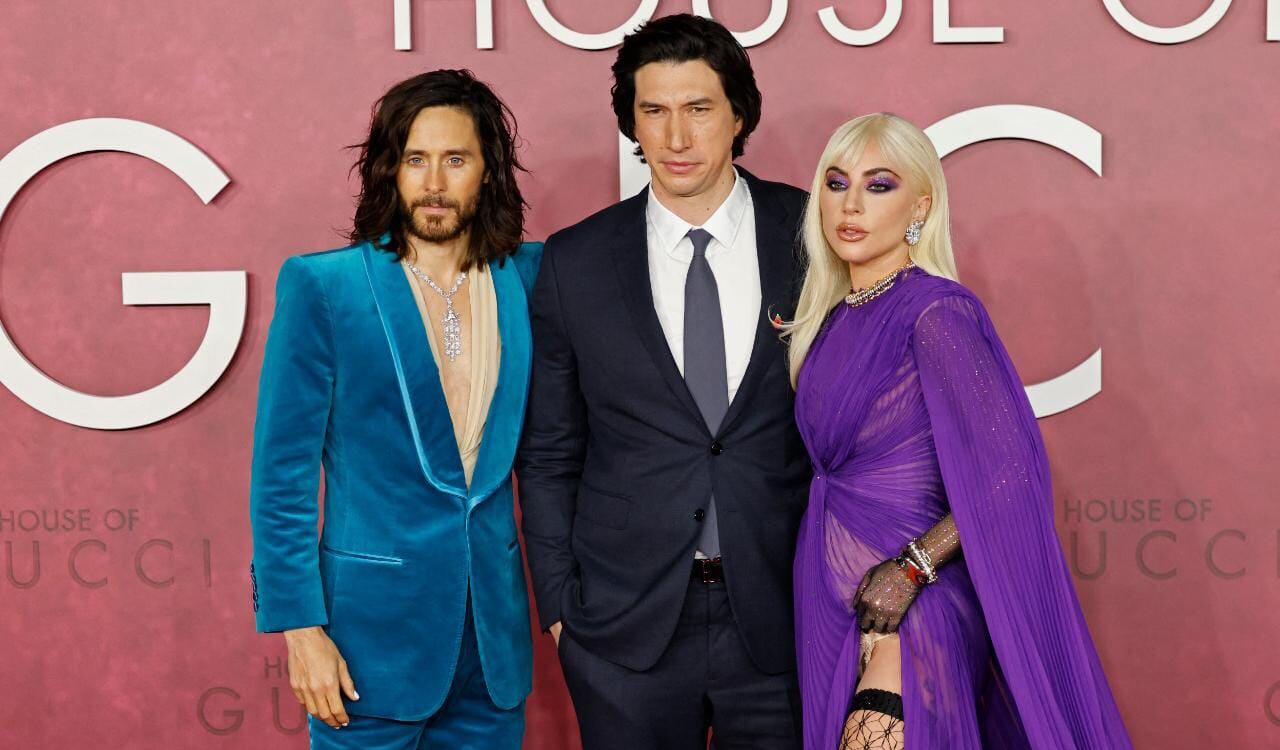 ‘House of Gucci’; Jared Leto, Adam Driver y Lady Gaga