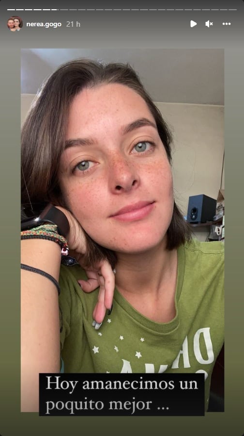 Nerea Godínez dice que amaneció un poco mejor