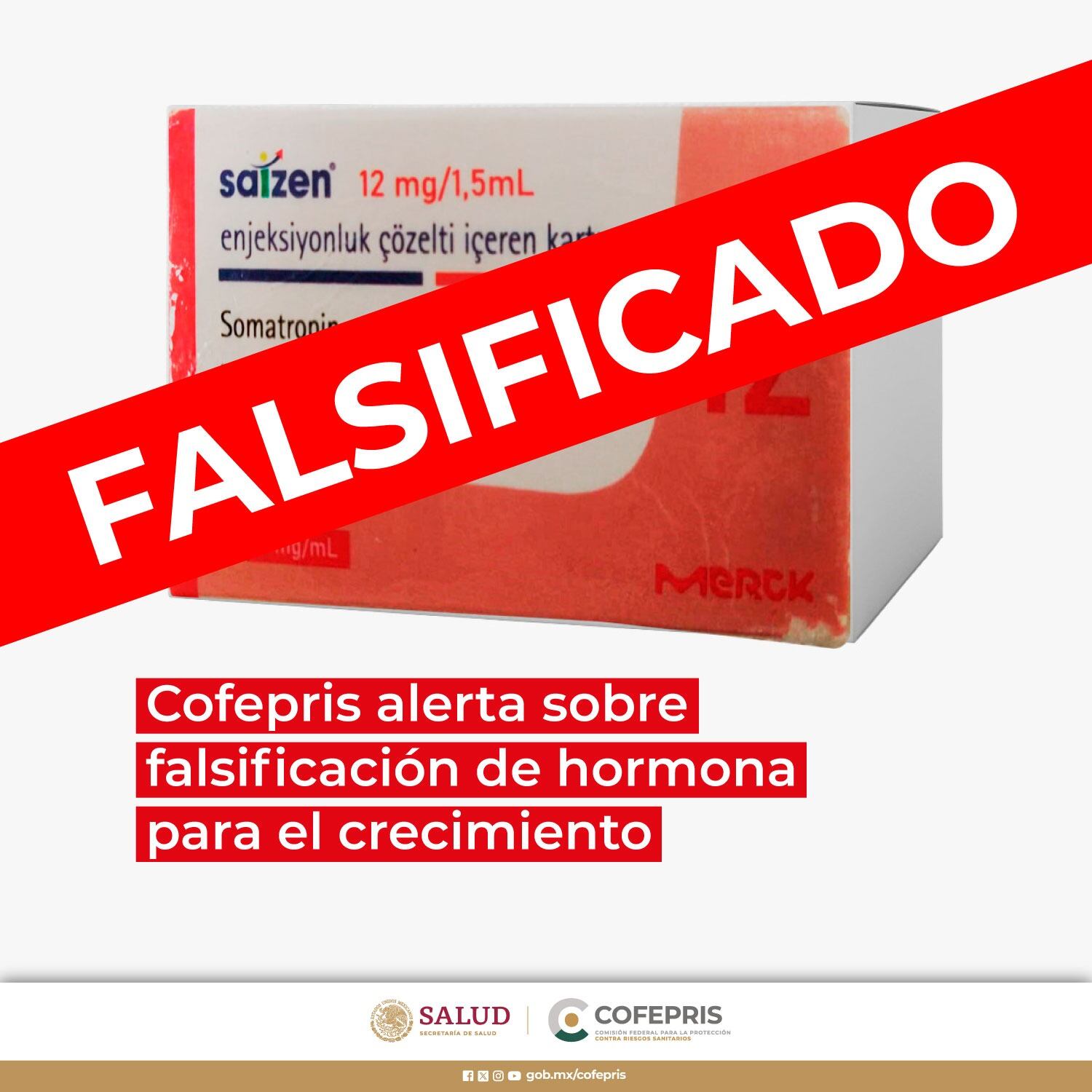 Cofepris alerta por falsificación de hormona para el crecimiento