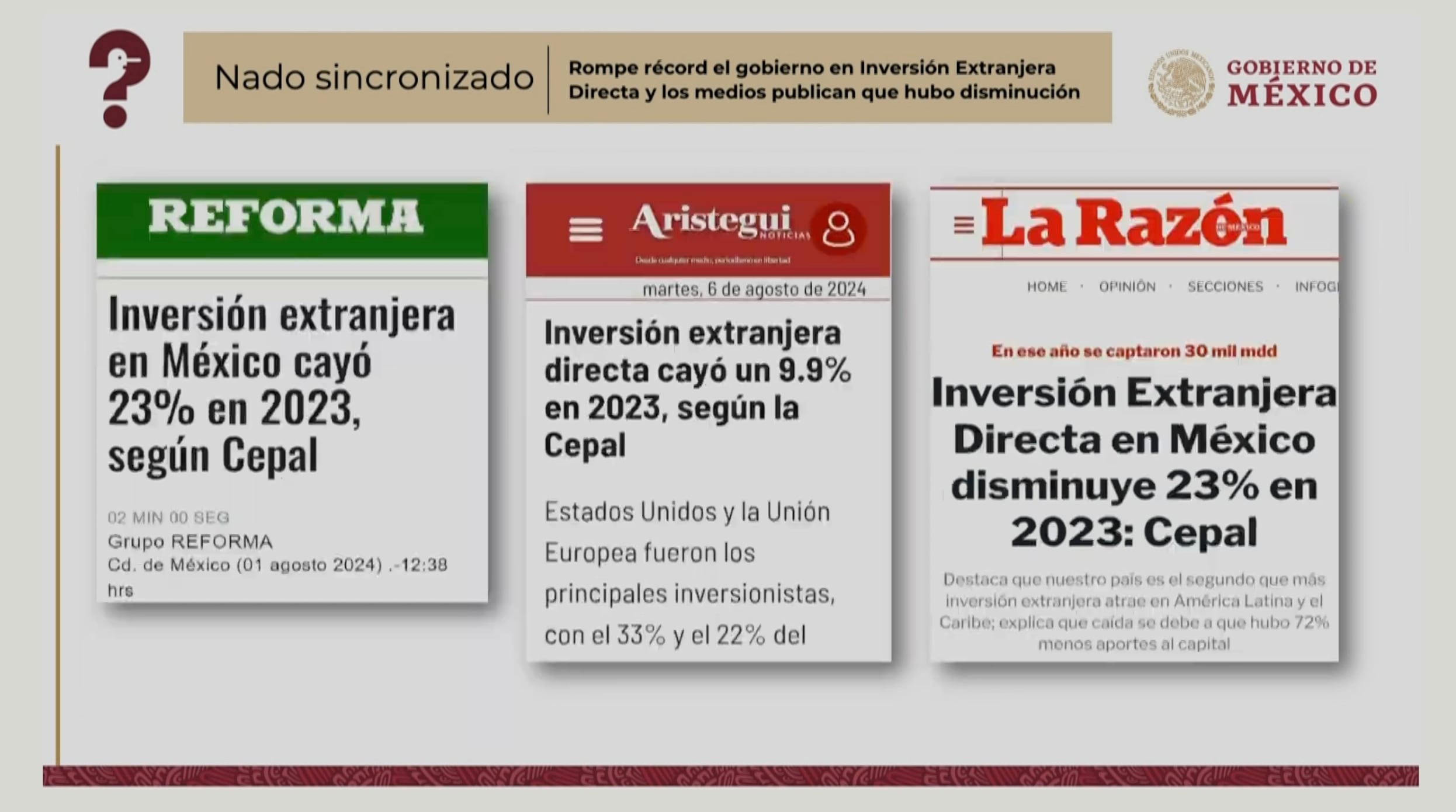 Quién es quién en las mentiras de la semana del 7 de agosto