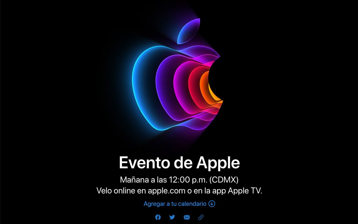 Apple Event 2022 donde y a qué hora verlo