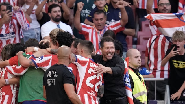 Atlético de Madrid gana el derbi ante el Real Madrid y es sublíder de LaLiga.