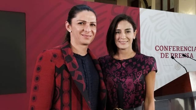 Ana Gabriela Guevara y Paola Espinosa