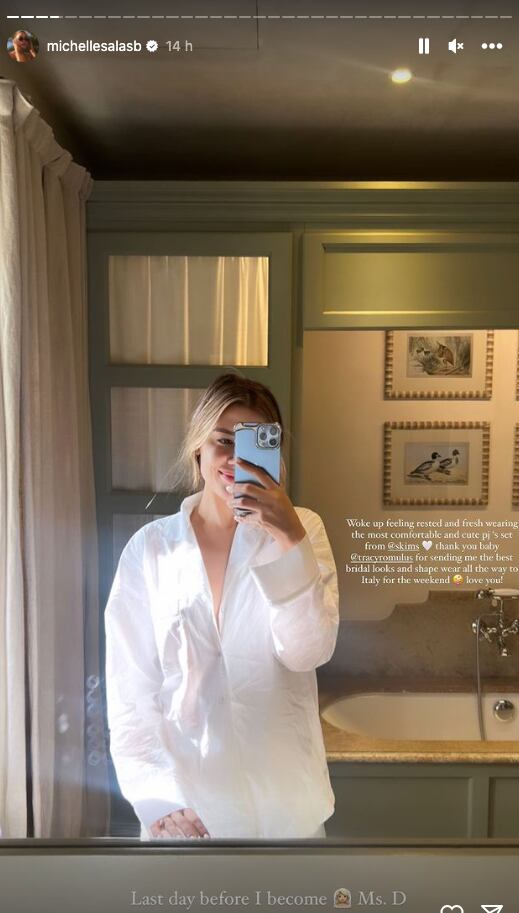 Michelle Salas comparte fotos inéditas previo a su boda con Danilo Díaz