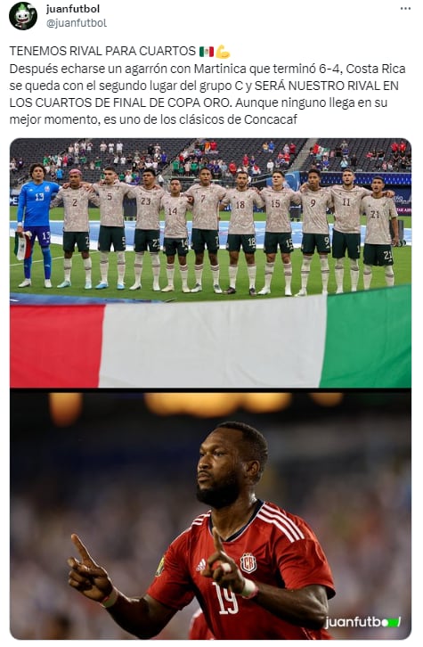 México vs Costa Rica en la Copa Oro